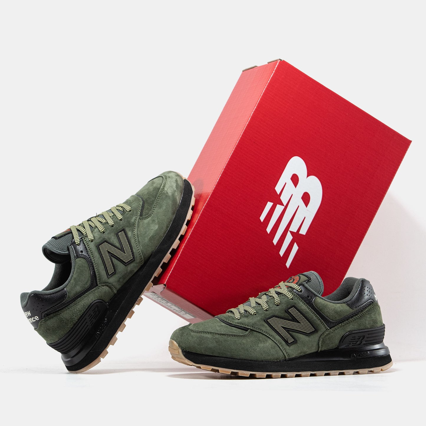 New Balance 574 x Stone Island Green Black