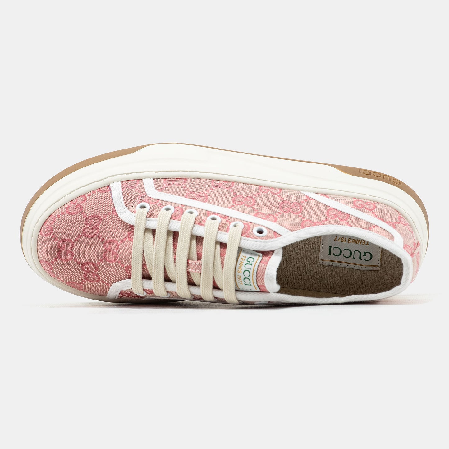 Gucci GG Platform Canvas Sneakers Pink