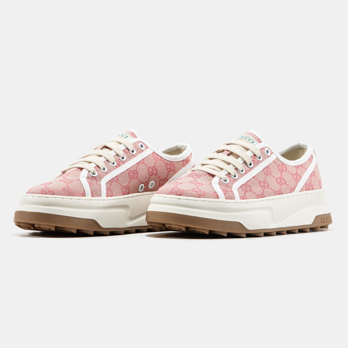 Gucci GG Platform Canvas Sneakers Pink
