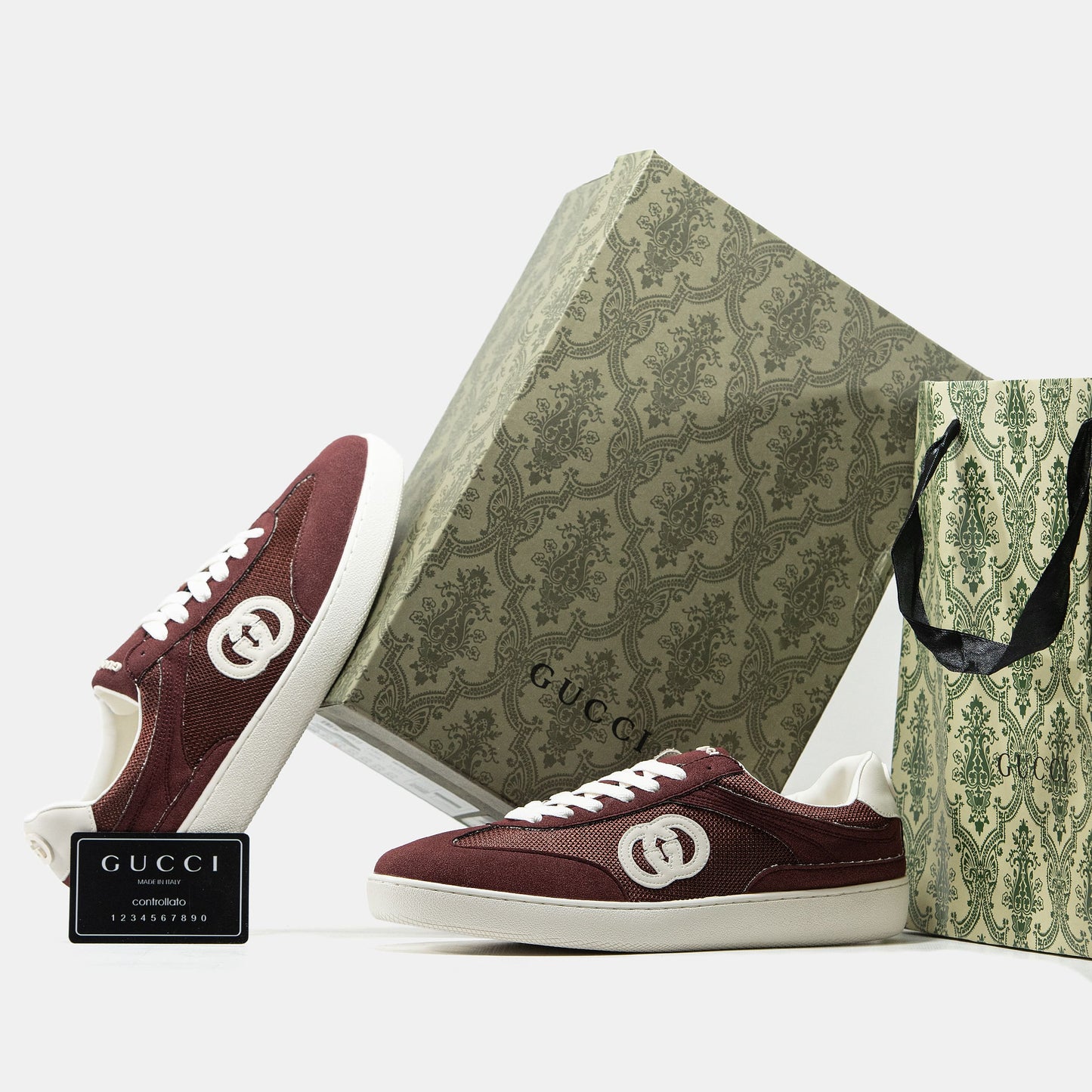 Gucci Screener Sneakers Burgundy
