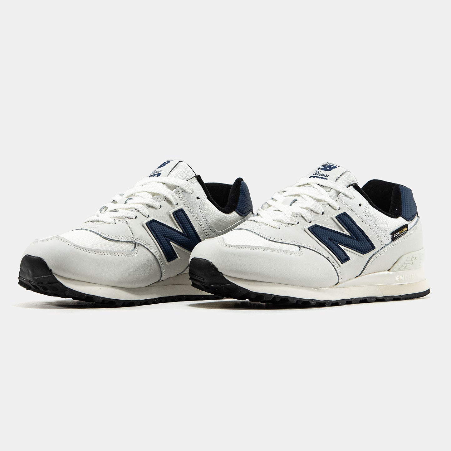 New Balance 574 Beige Blue Cordura