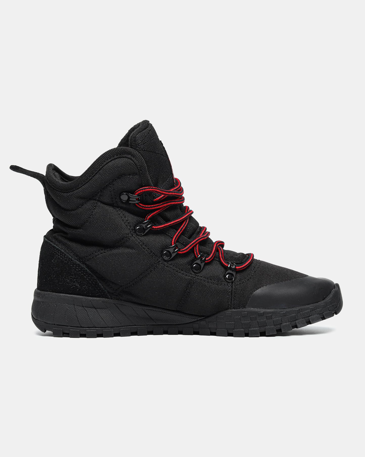 Columbia Fairbanks Omni-Heat Boots Black Red