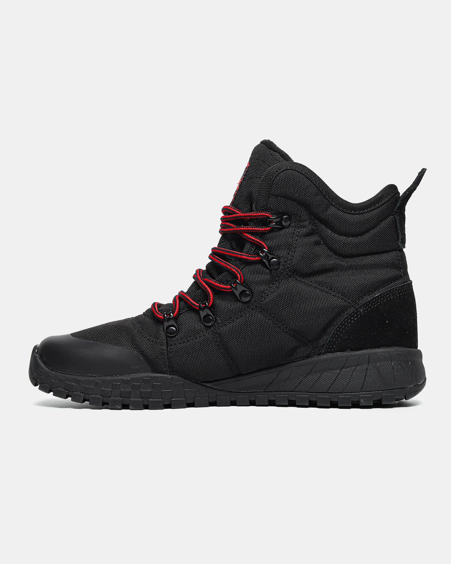 Columbia Fairbanks Omni-Heat Boots Black Red