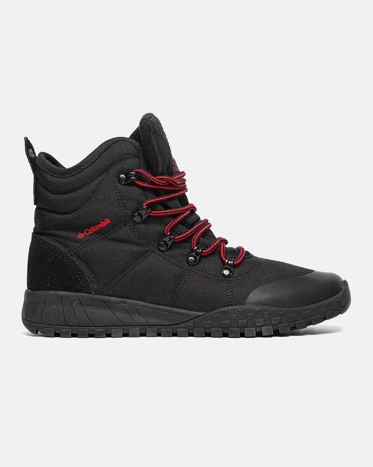 Columbia Fairbanks Omni-Heat Boots Black Red