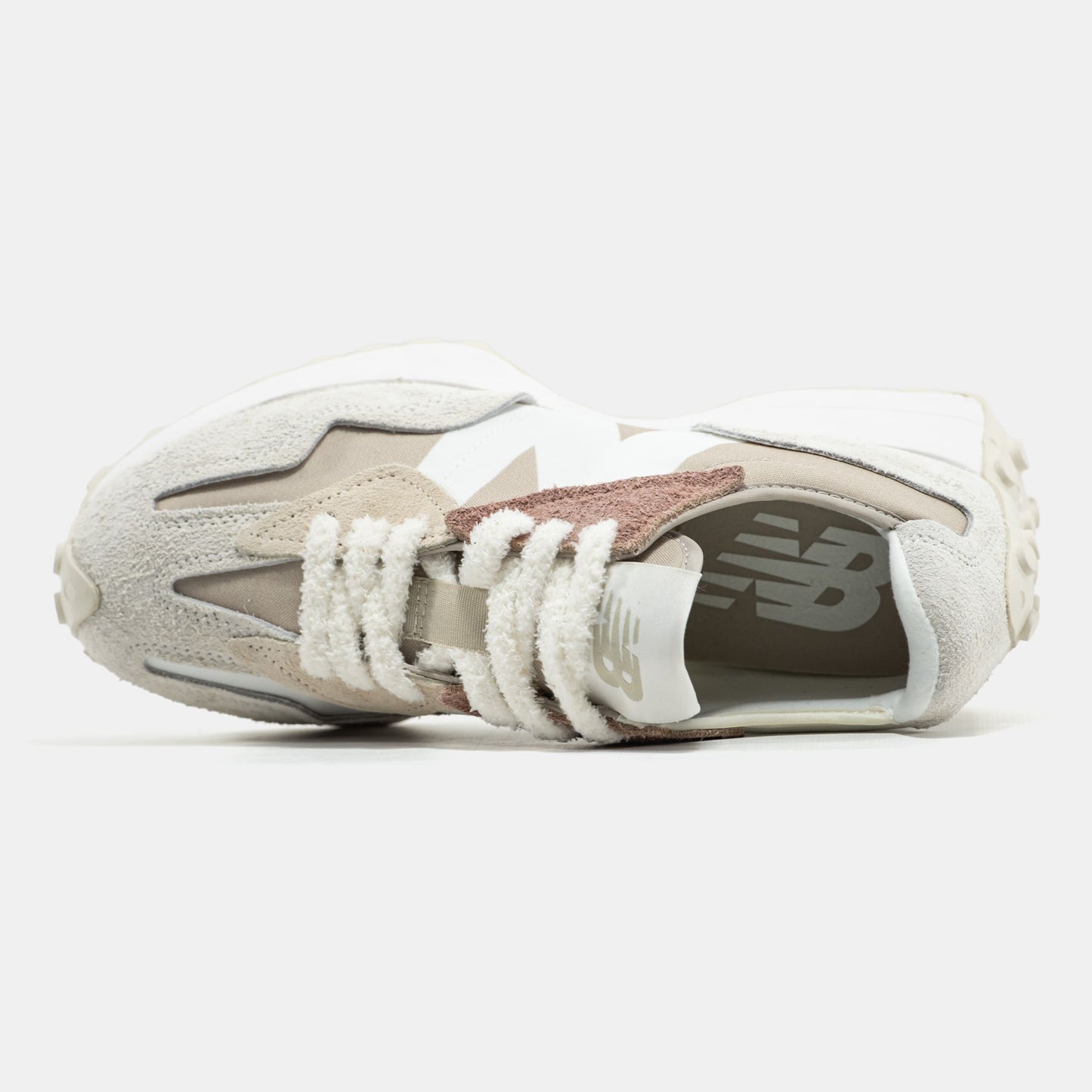 New Balance 327 Beige White Suede