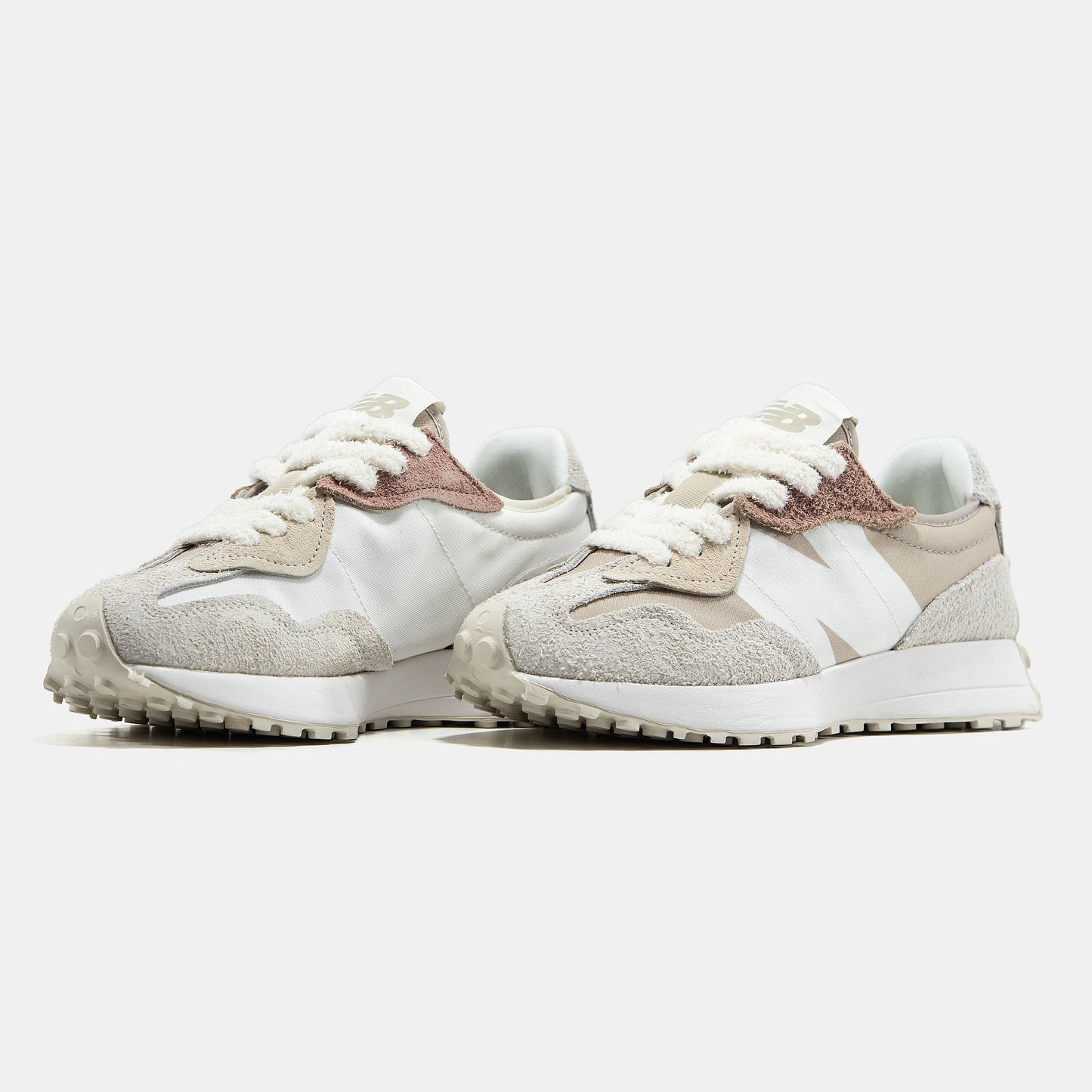 New Balance 327 Beige White Suede