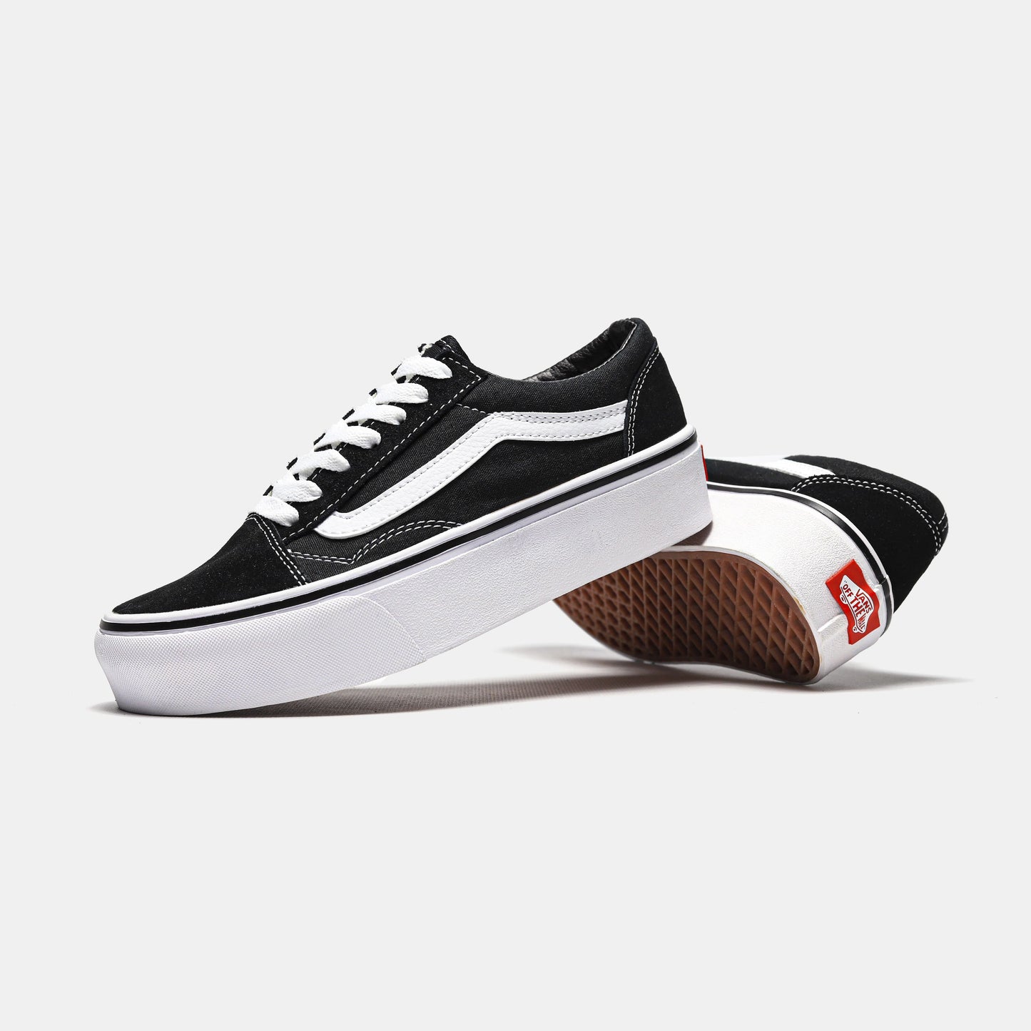 Vans Old Skool Platform Black White Premium