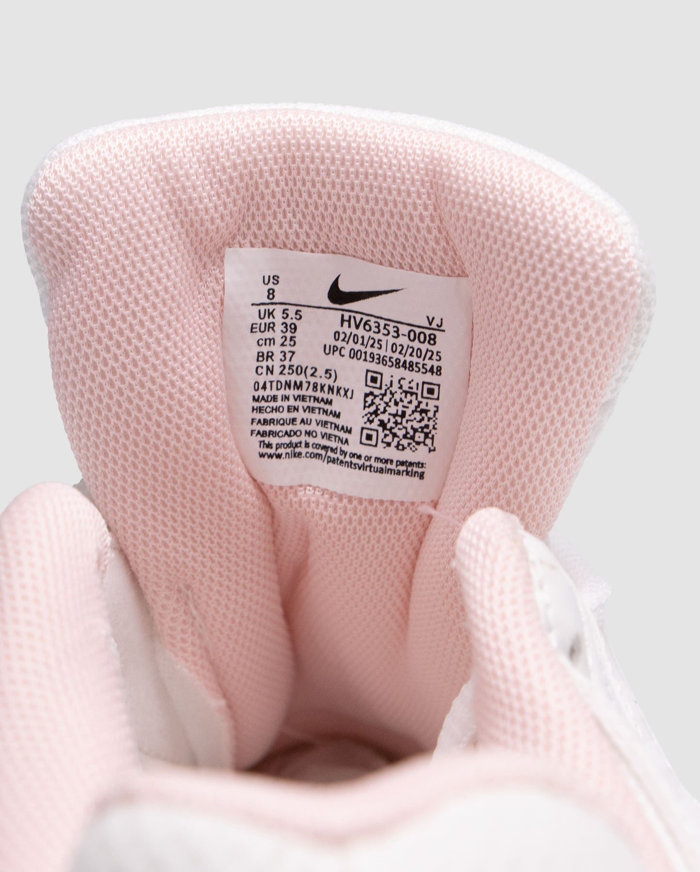 Nike P-6000 All White Pink