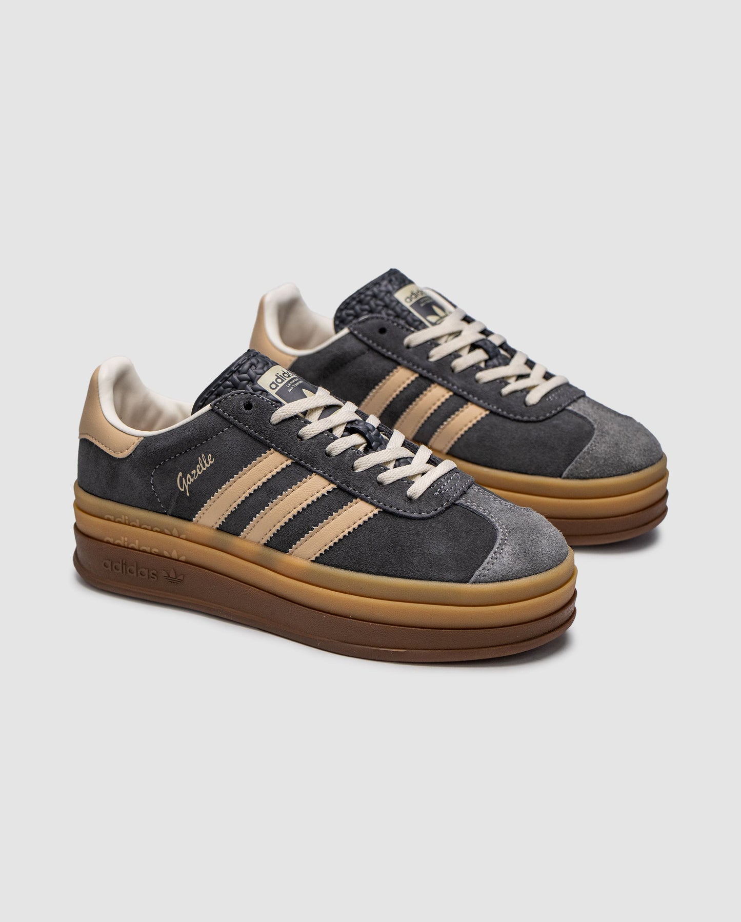 Adidas Gazelle Bold Beige White Gum / Grey Magic Beige Gum