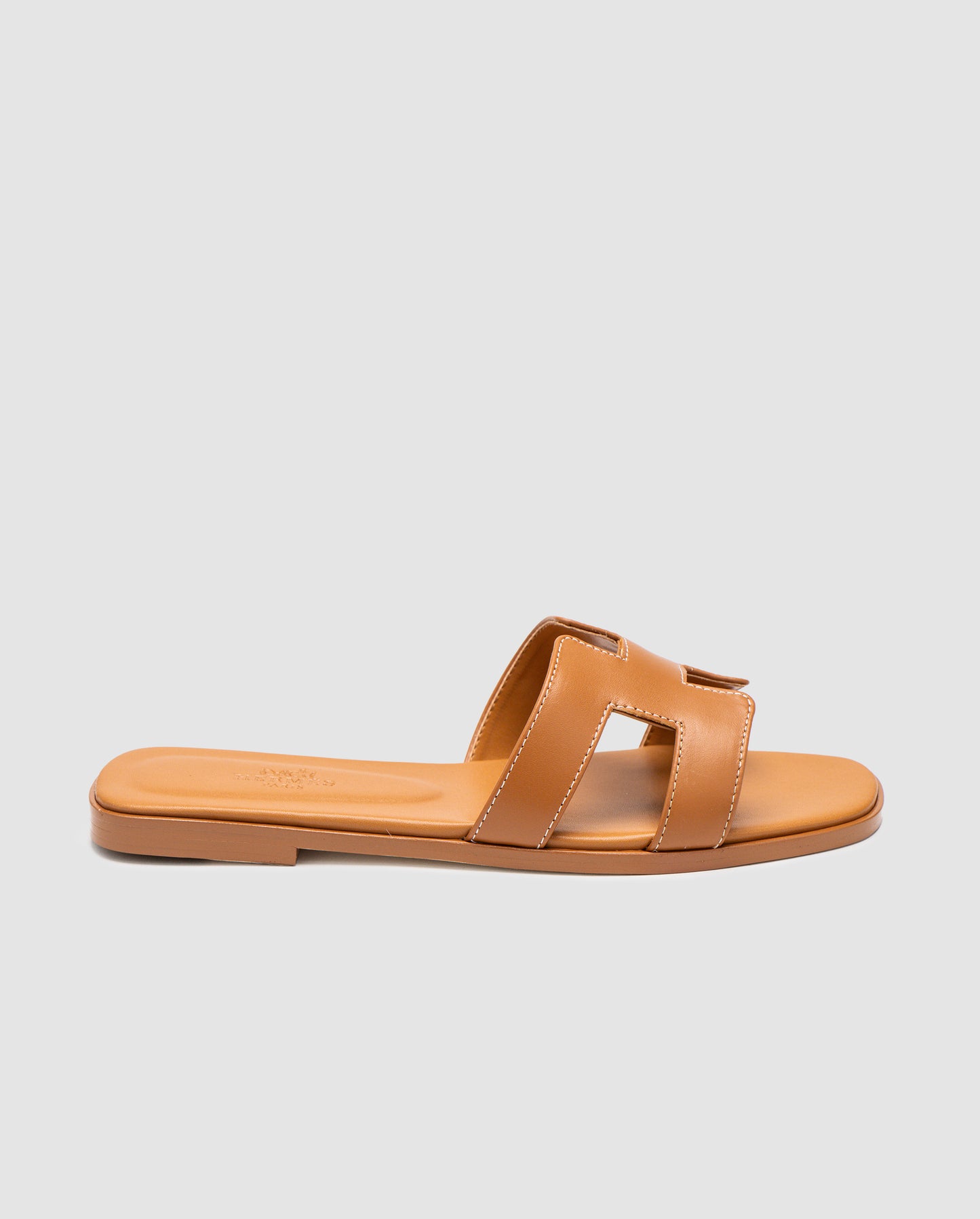Hermes Oran Sandals Gold Calfskin