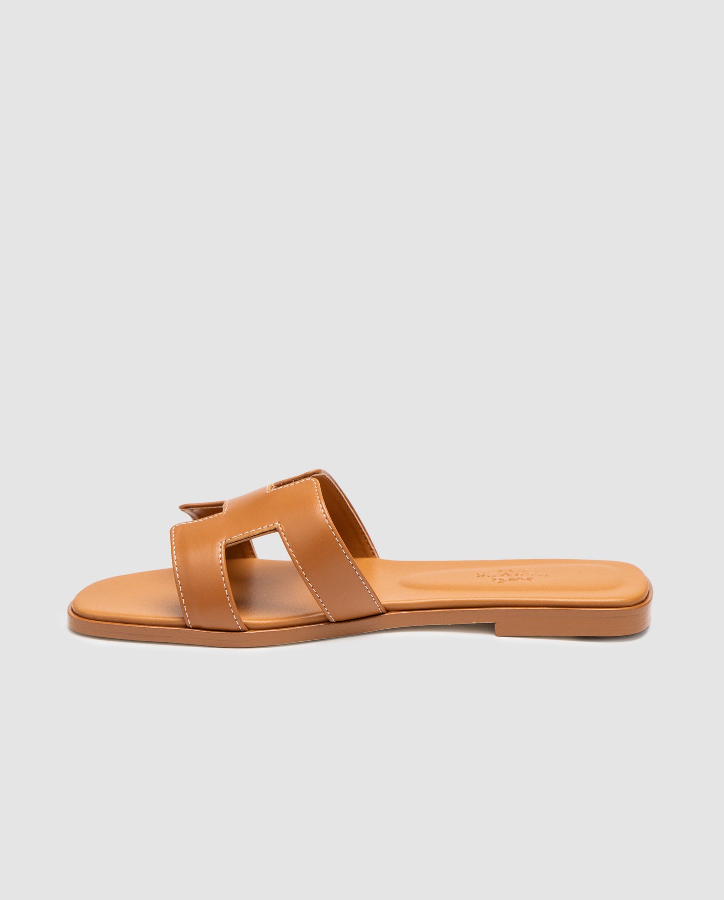 Hermes Oran Sandals Gold Calfskin