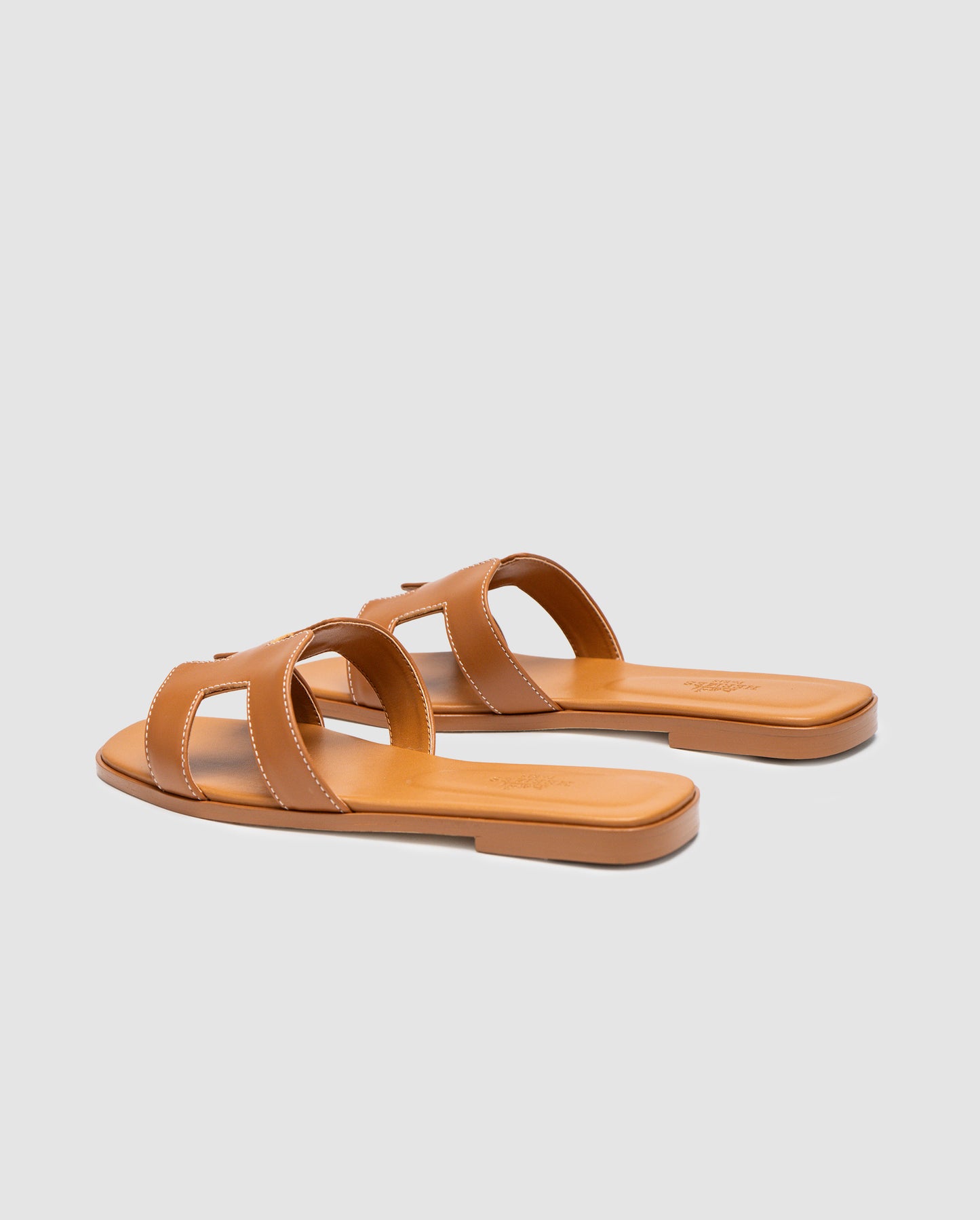 Hermes Oran Sandals Gold Calfskin