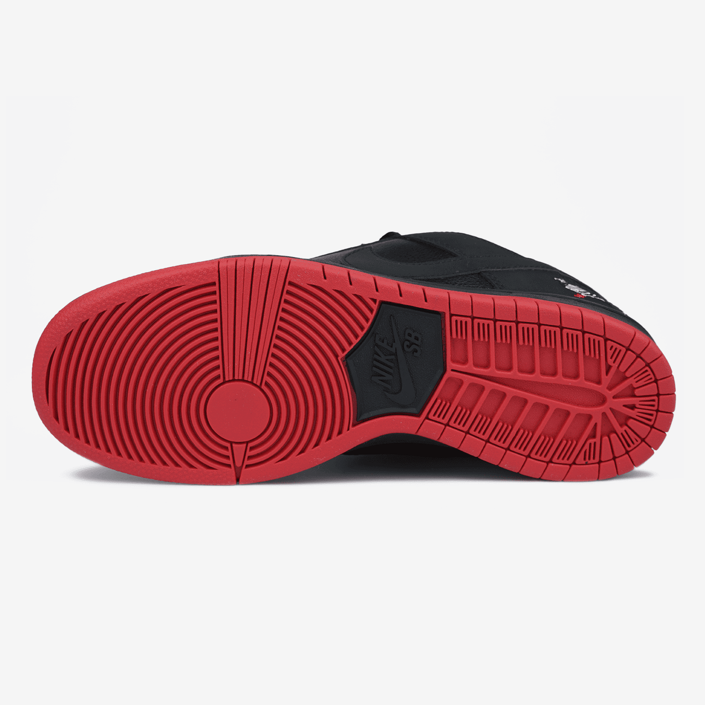 Nike Dunk Low Pigeon Black Red Хутро