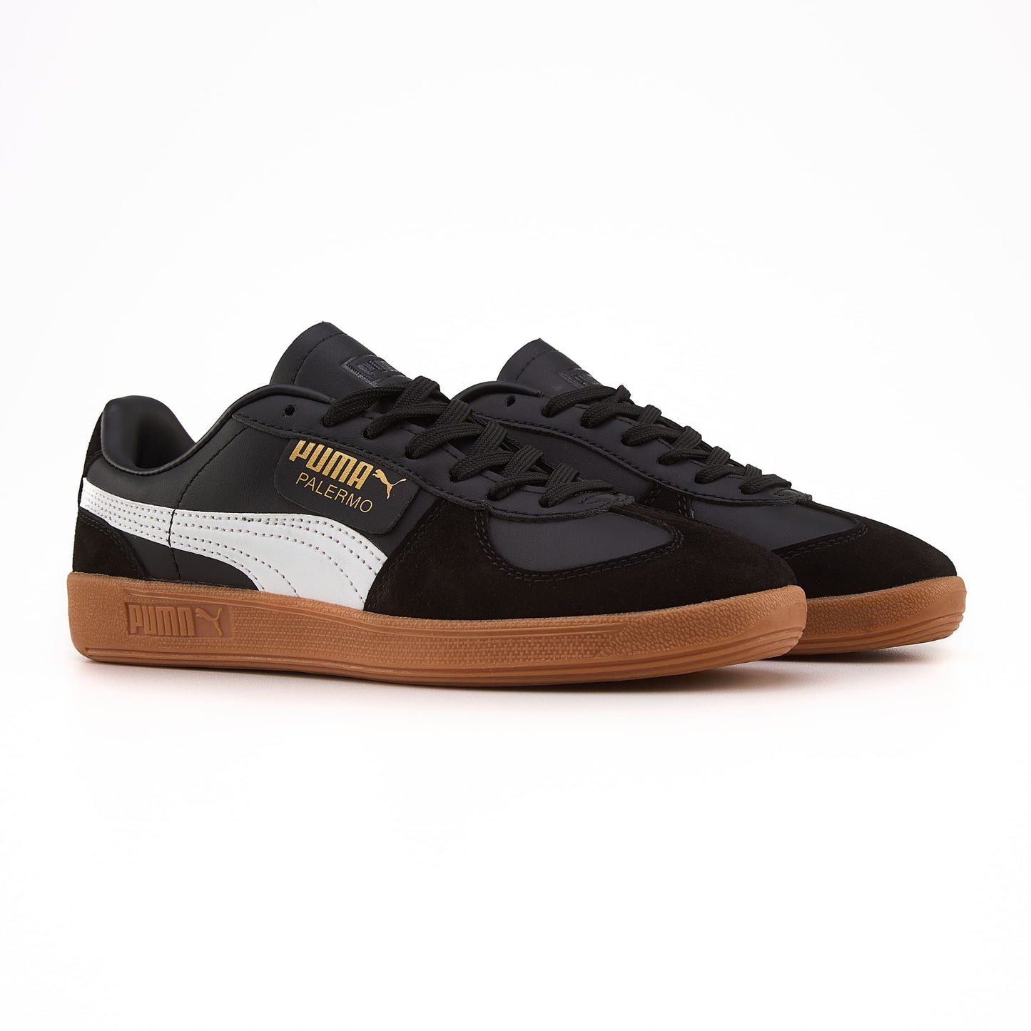 Puma Palermo Leather Black Gray Gum
