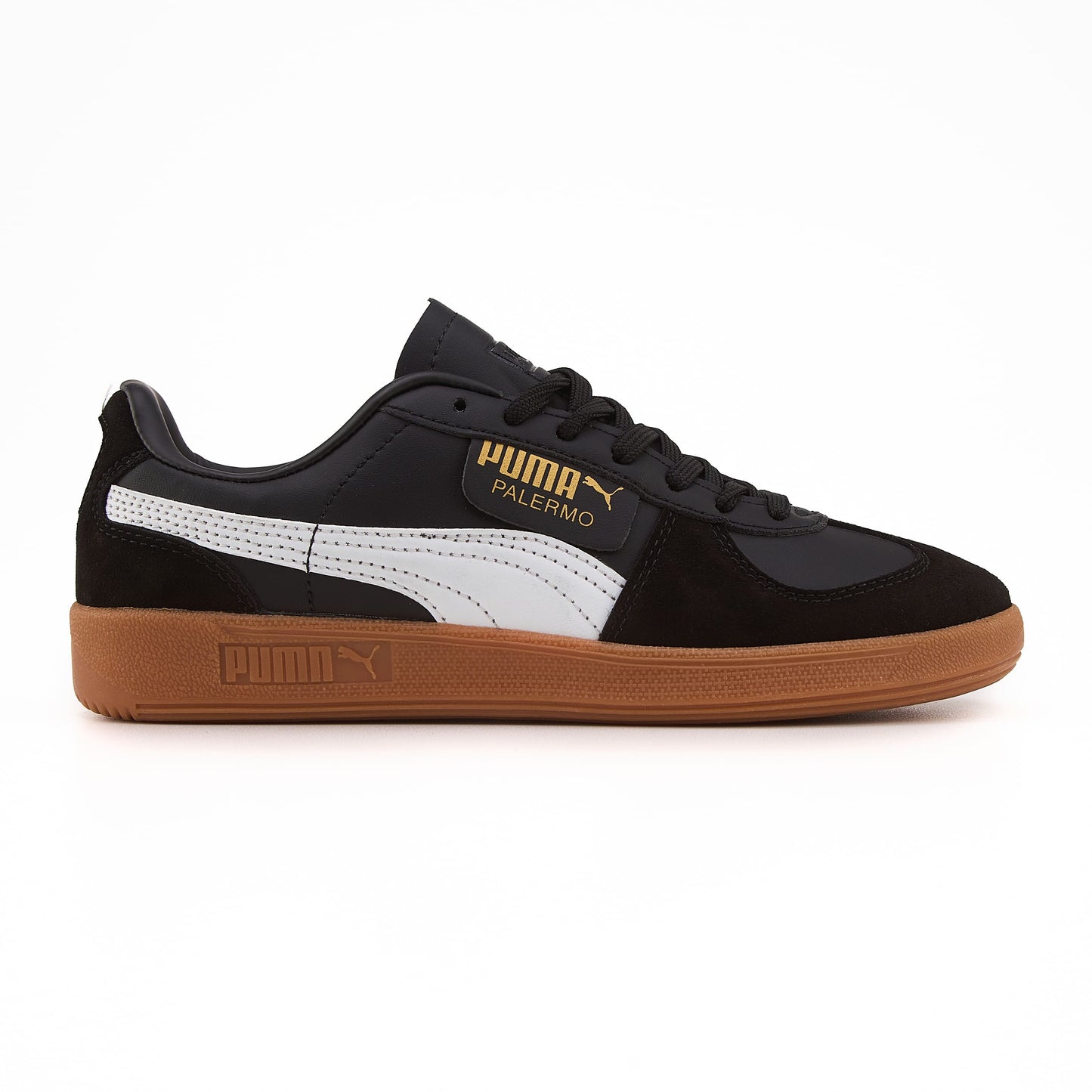 Puma Palermo Leather Black Gray Gum