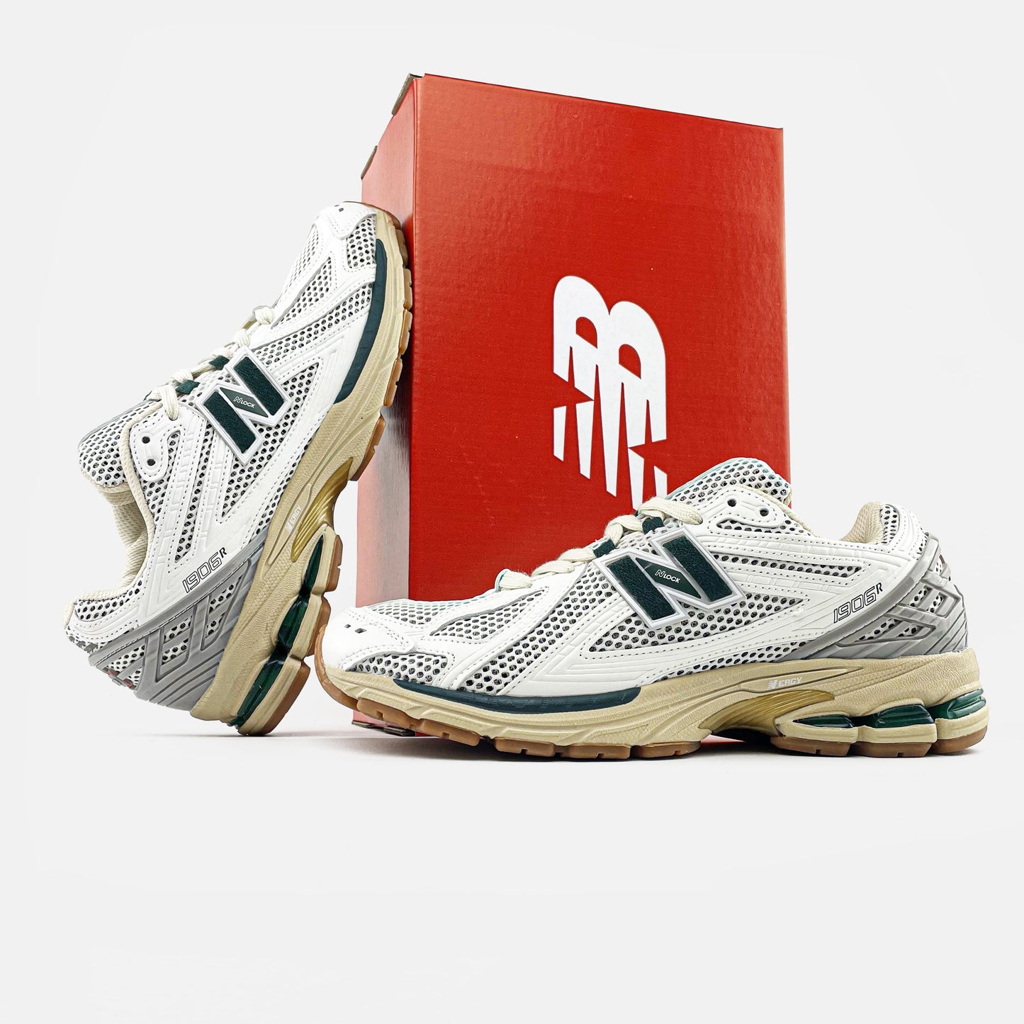 New Balance 1906R White Green Cream