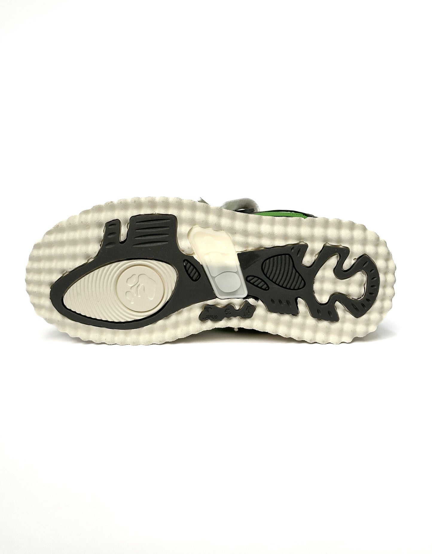 Off-White Sponge Mid Top Balck Green Pink