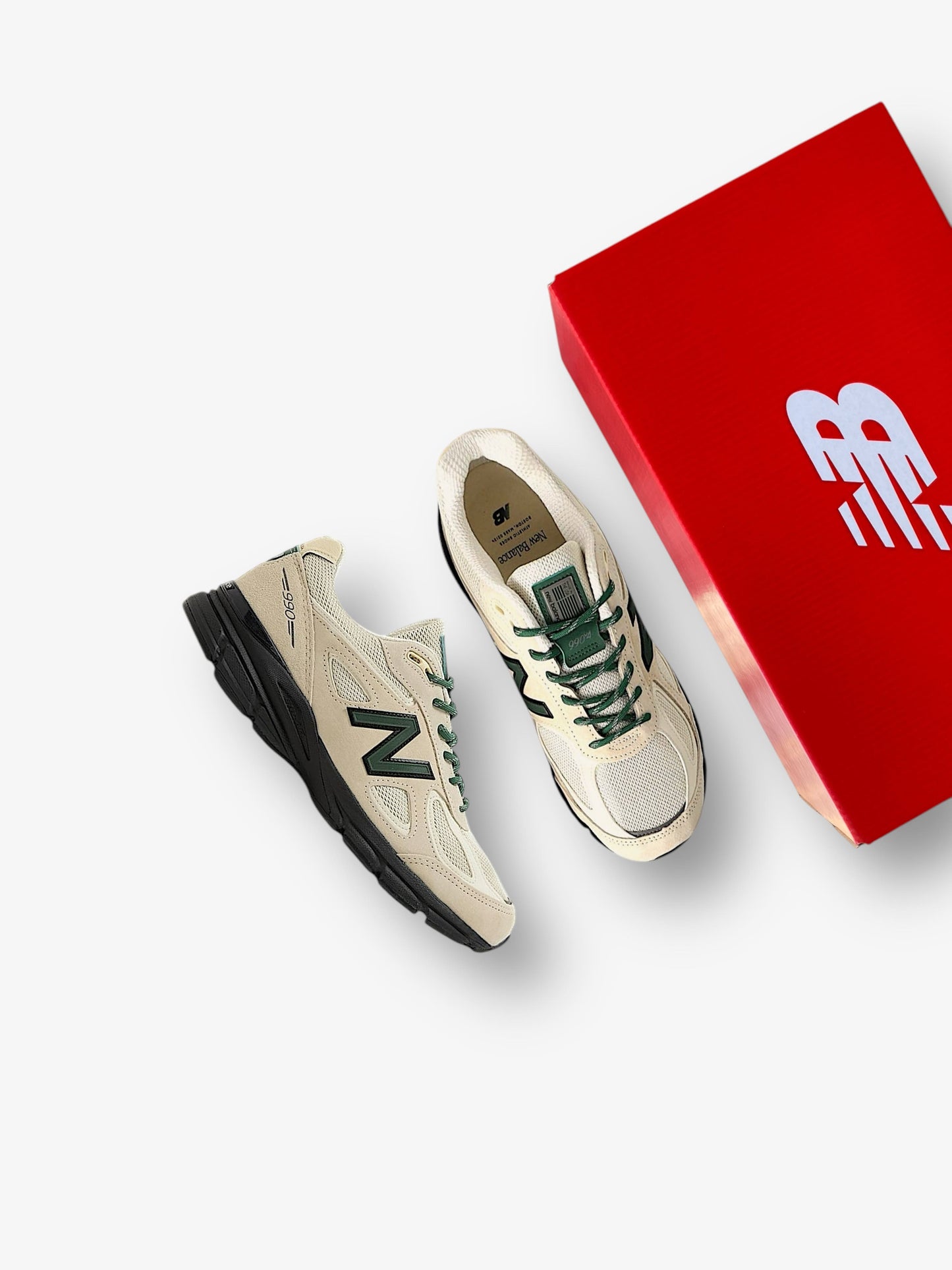 New Balance 990v4 Made in USA Macadamia Nut Black