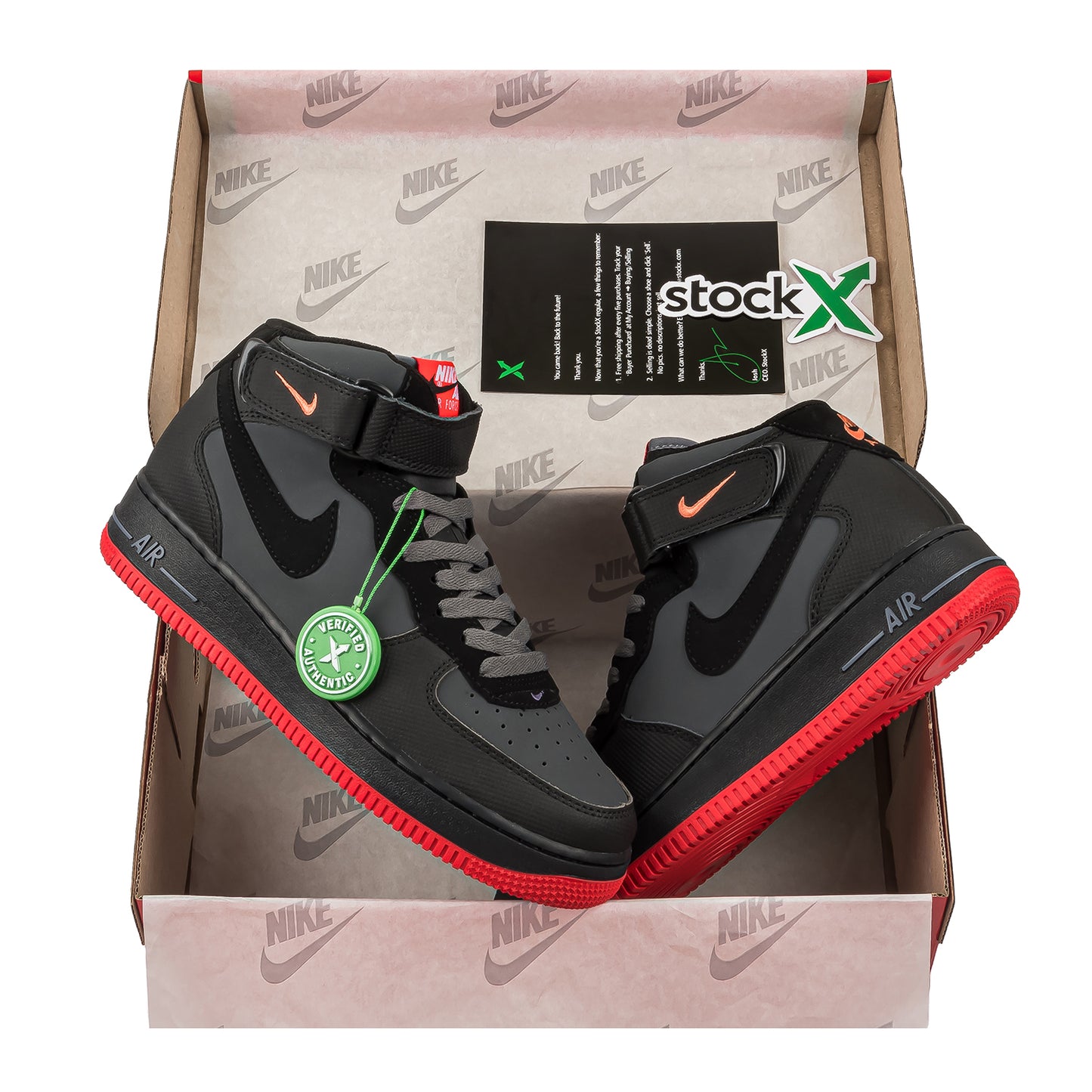Nike Air Force 1 Mid '07 Black Red