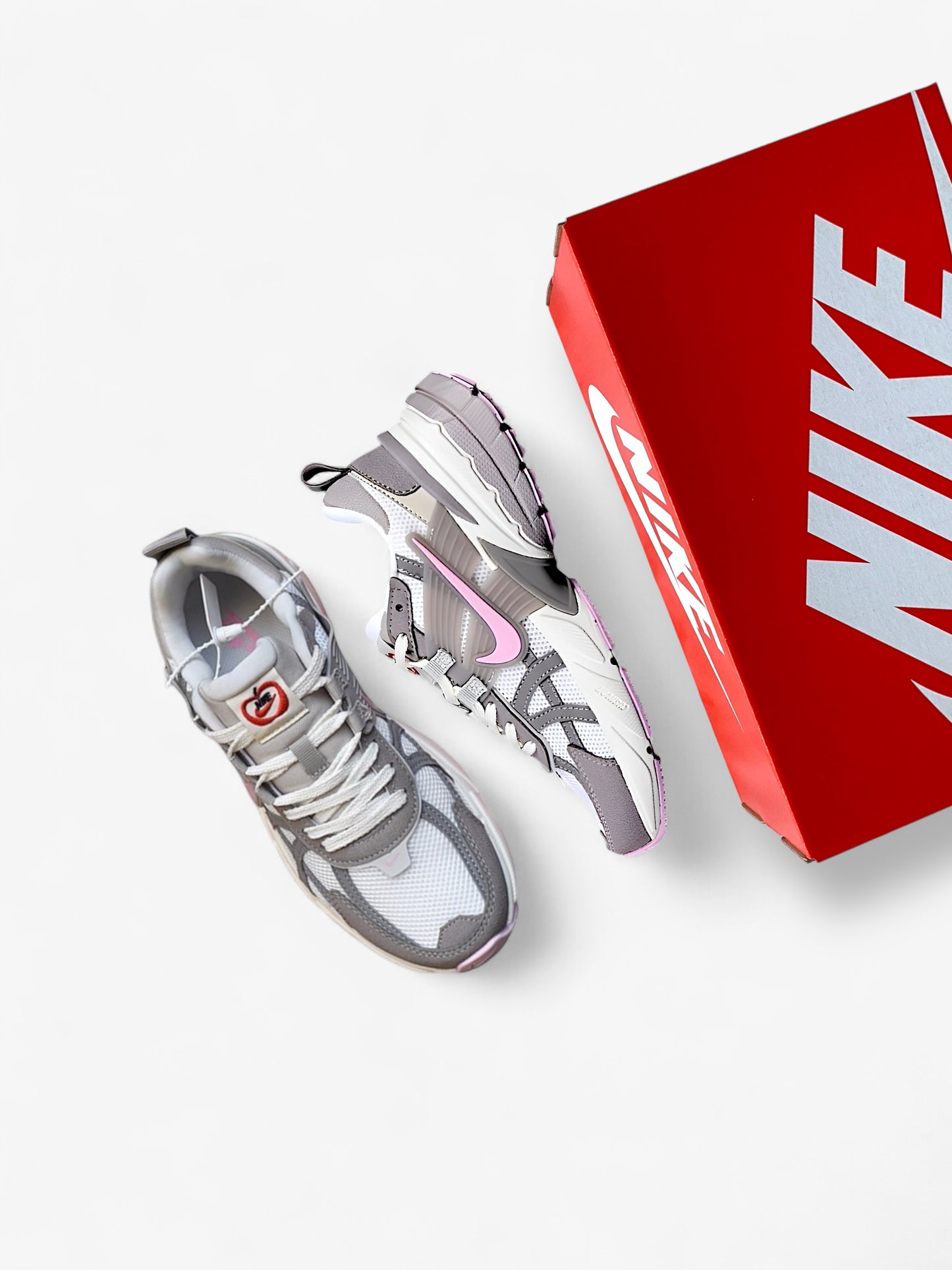 Nike V2K Run Sail Pink Foam Vast Grey