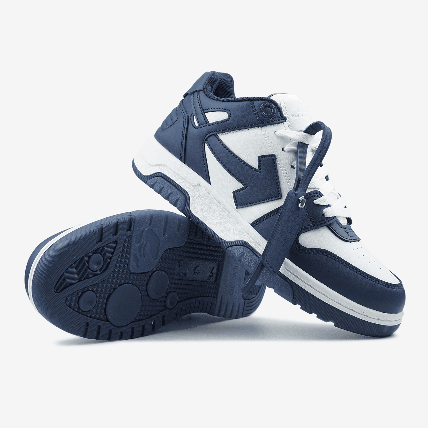 Off-White Out of Office Tops Dark Blue White