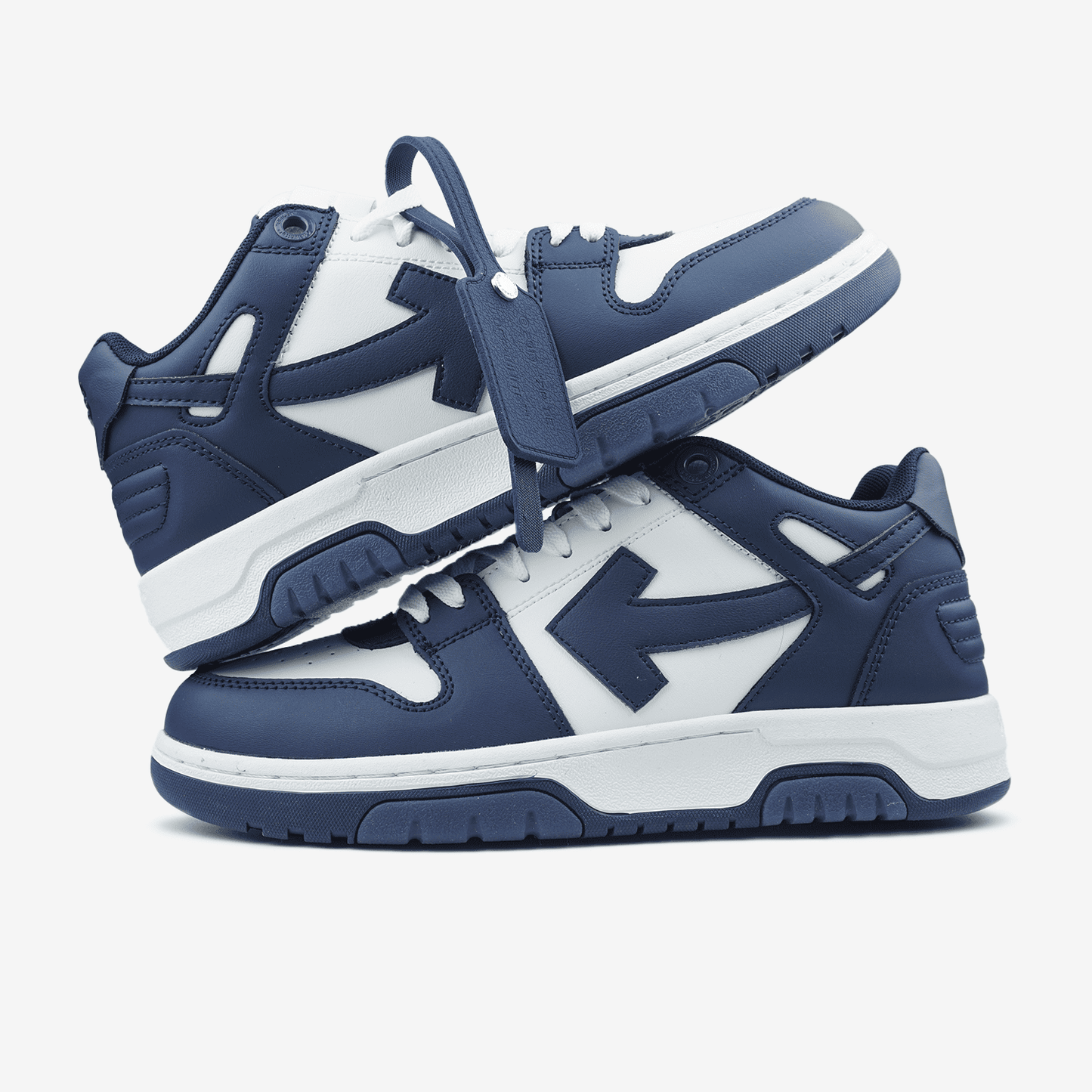 Off-White Out of Office Tops Dark Blue White