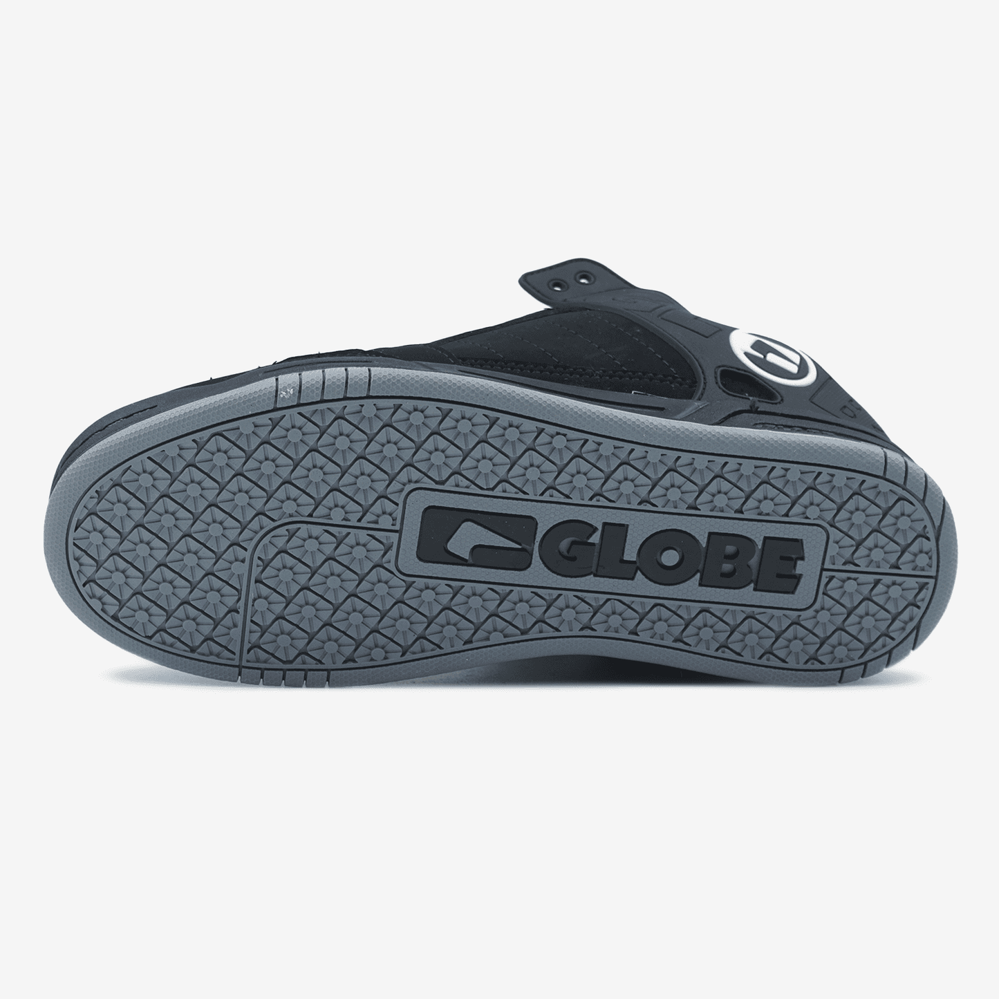 Globe Tilt Black White Logo