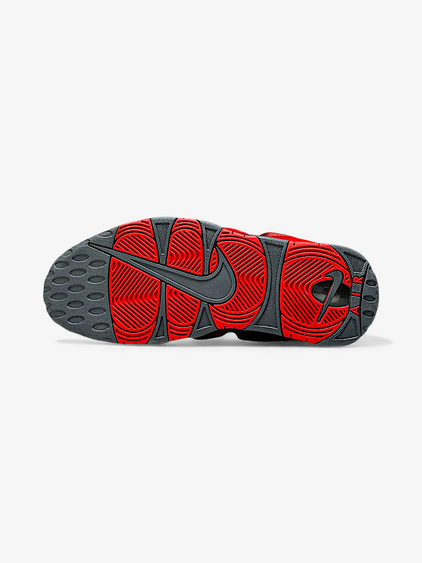 Nike Air More Uptempo Low Dark Grey Light Crimson
