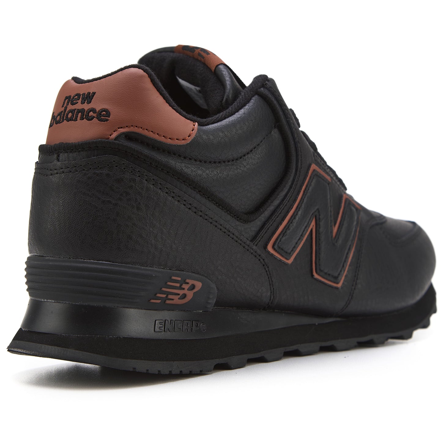 New Balance 574 Black Brown Fur