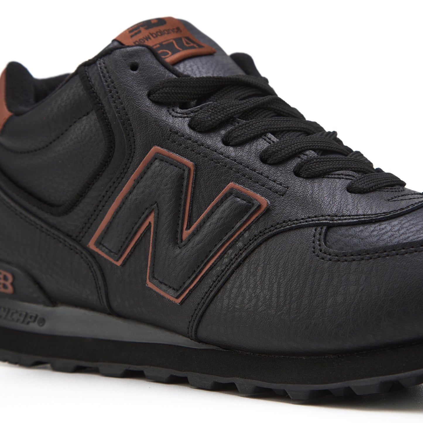 New Balance 574 Black Brown Fur