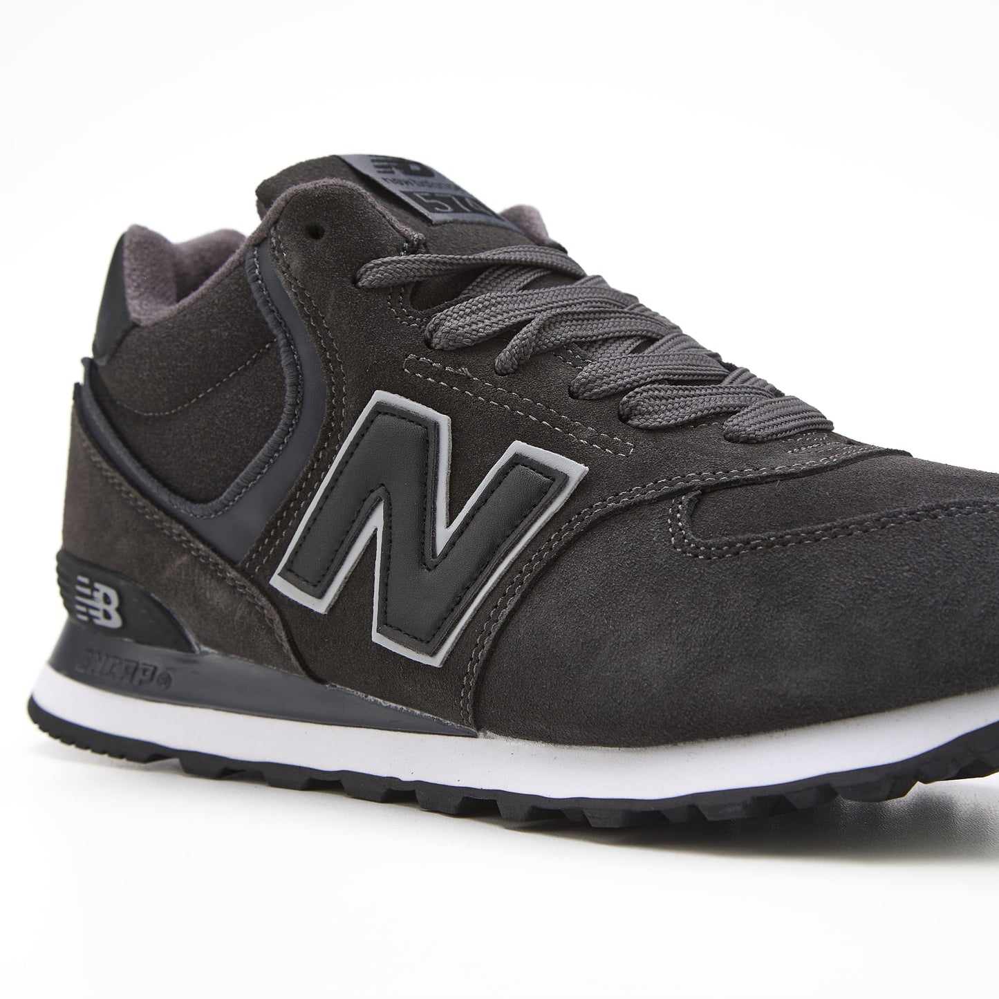 New Balance 574 Grey White Fur