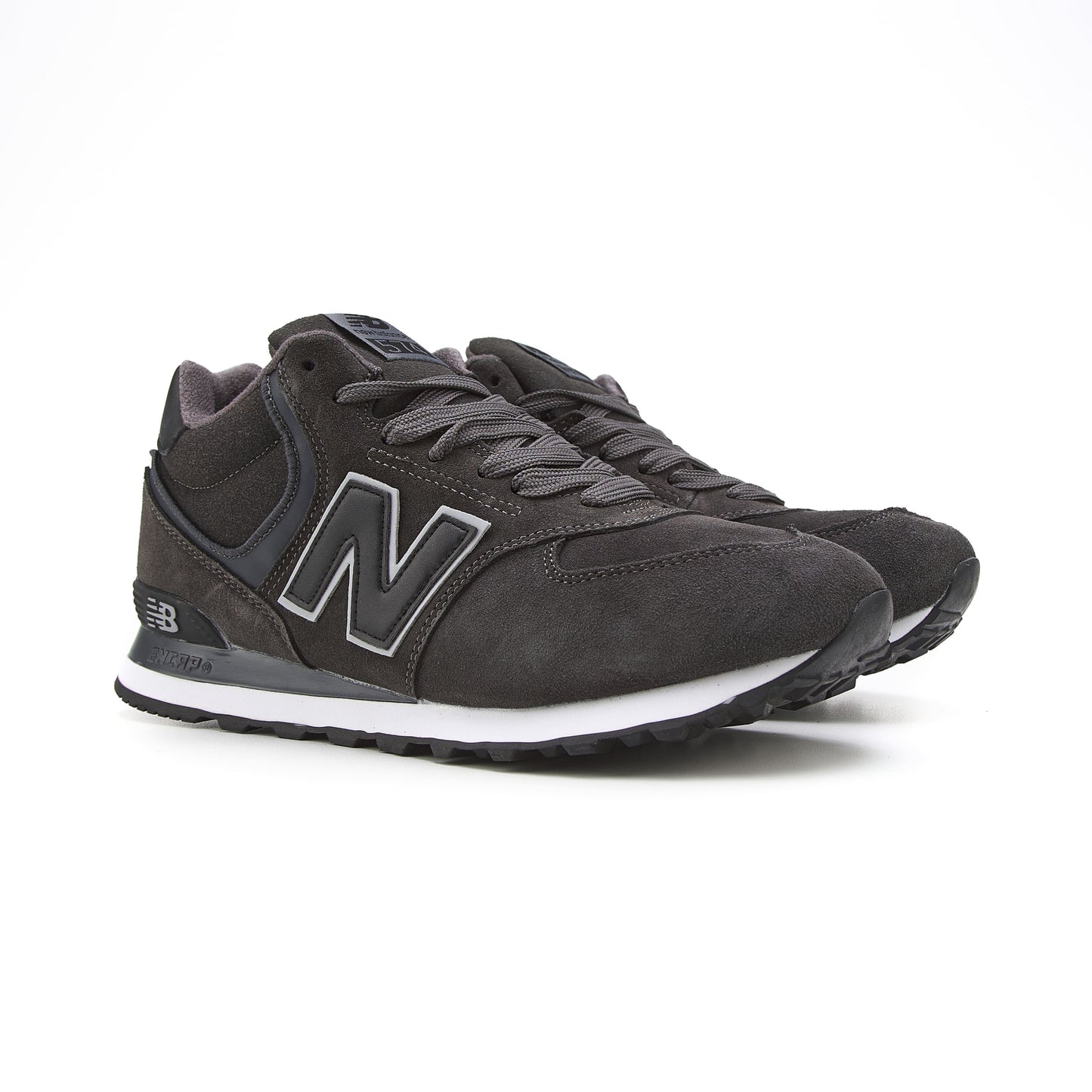 New Balance 574 Grey White Fur