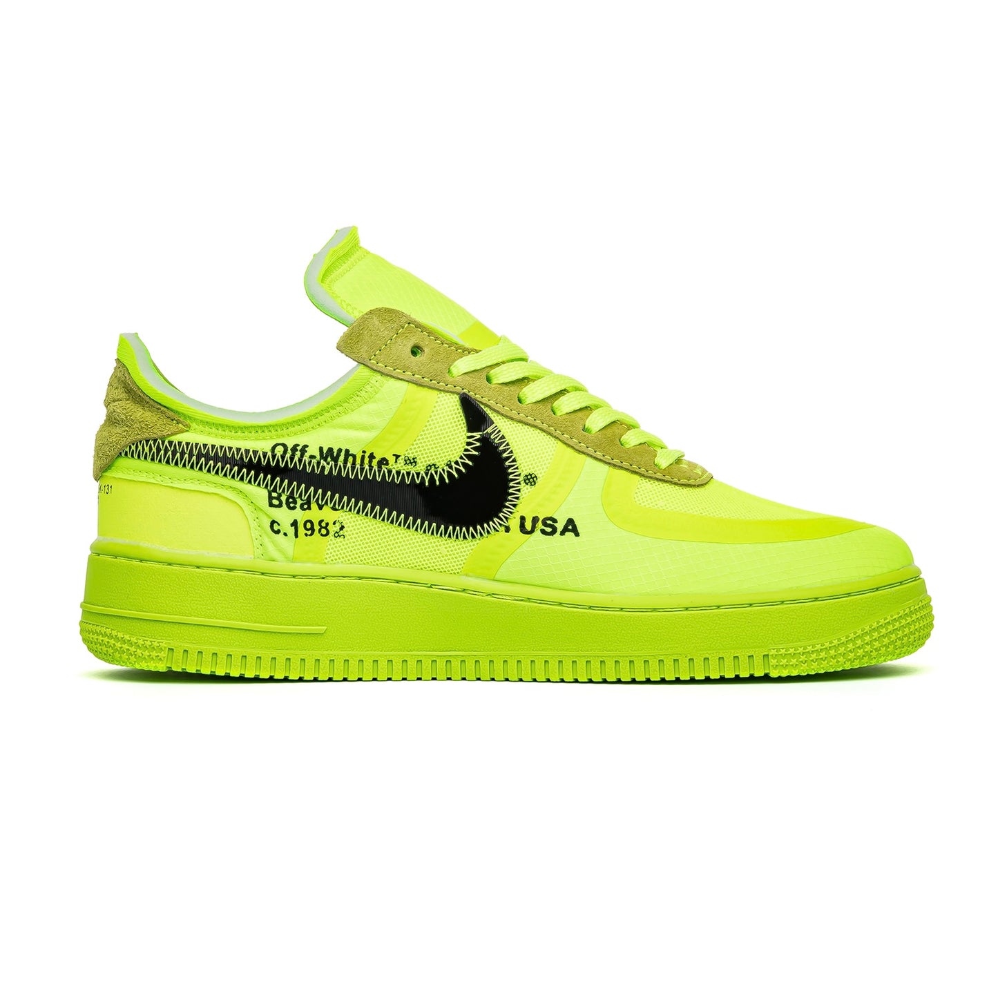 Nike Air Force x Off White 1 Low Green