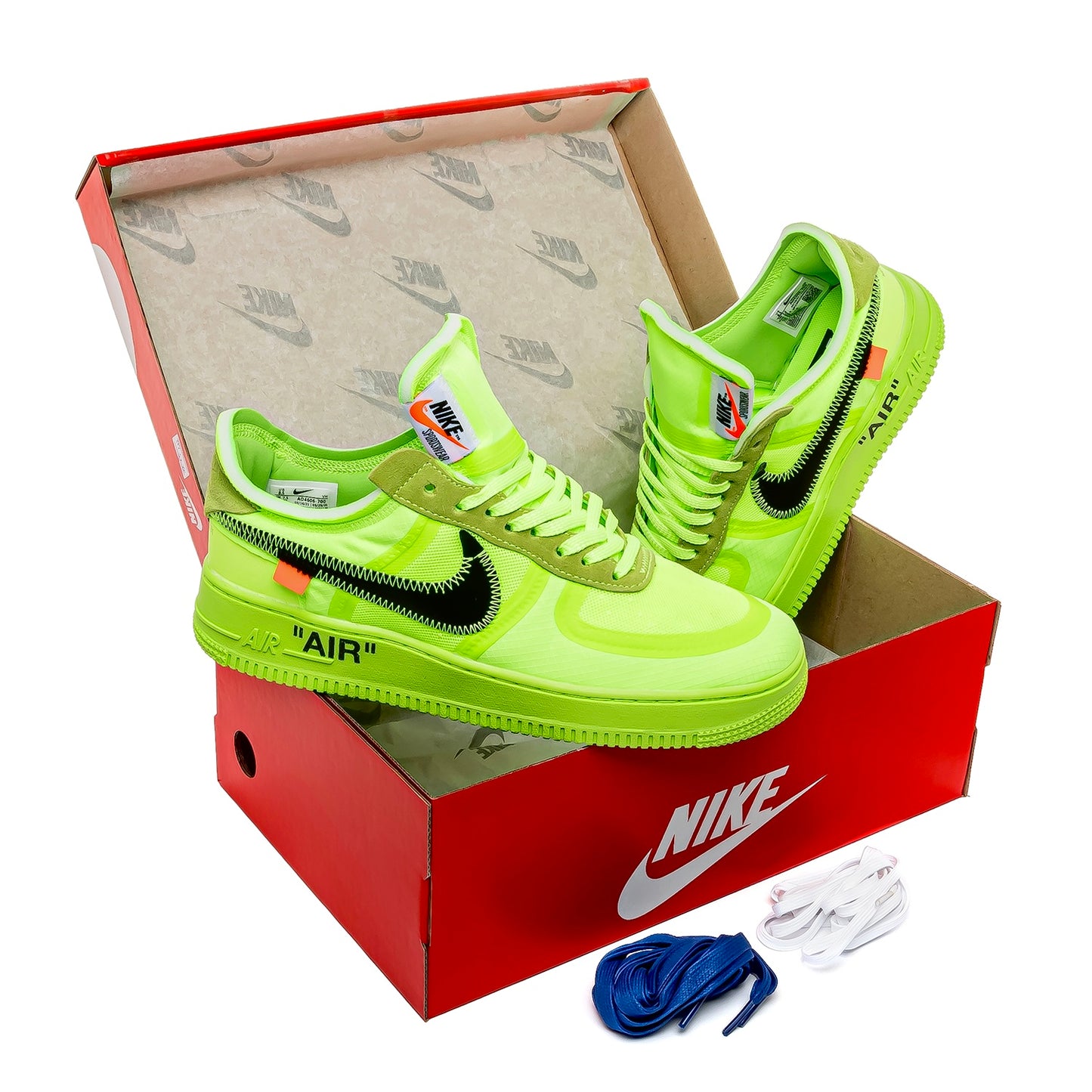 Nike Air Force x Off White 1 Low Green