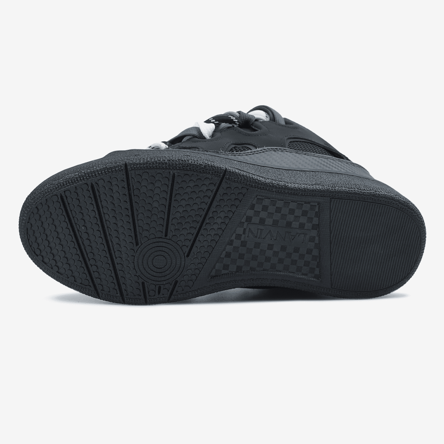 Lanvin Curb Sneakers Black Rope Laces Mix