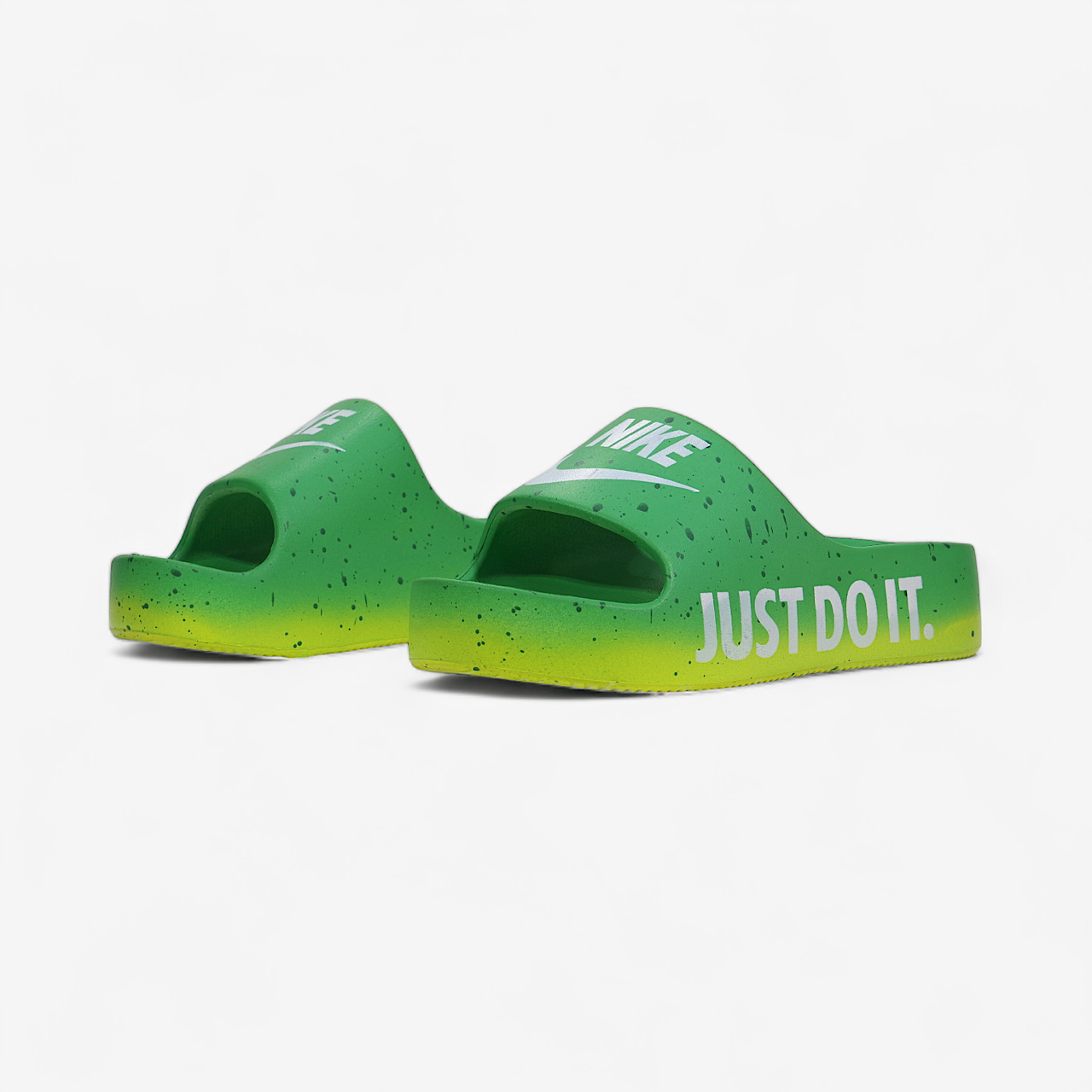 Nike Slides Green Yellow