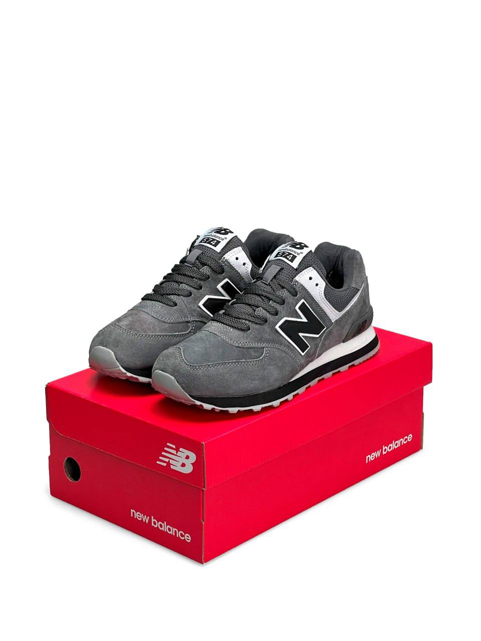 New Balance 574 Grey White Reflective