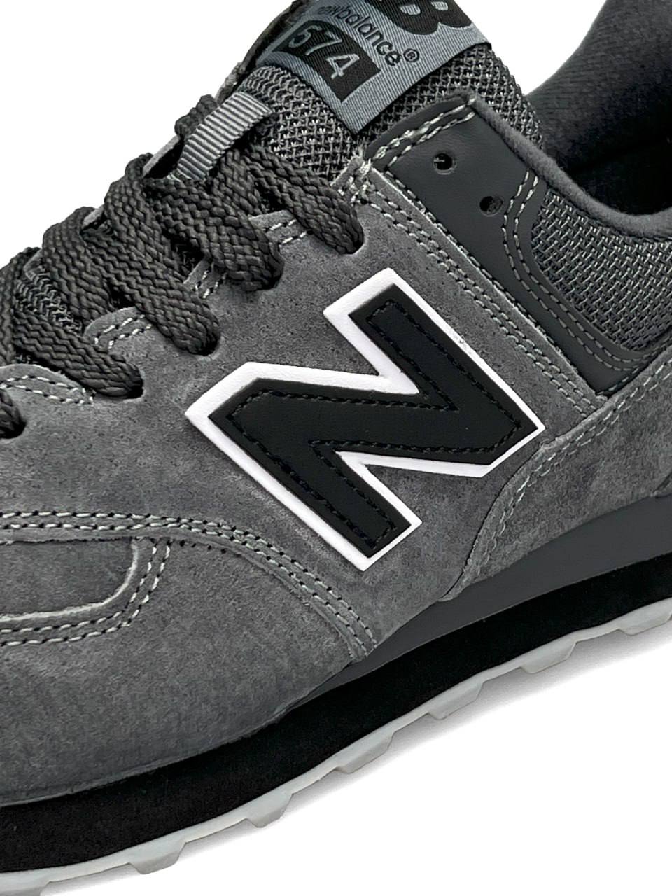 New Balance 574 Dark Grey Black