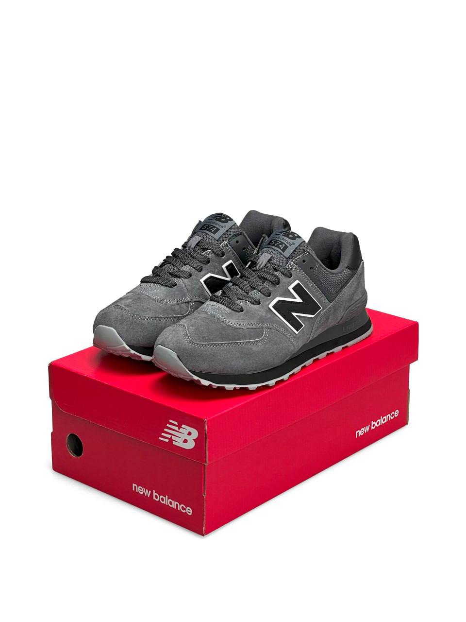 New Balance 574 Dark Grey Black