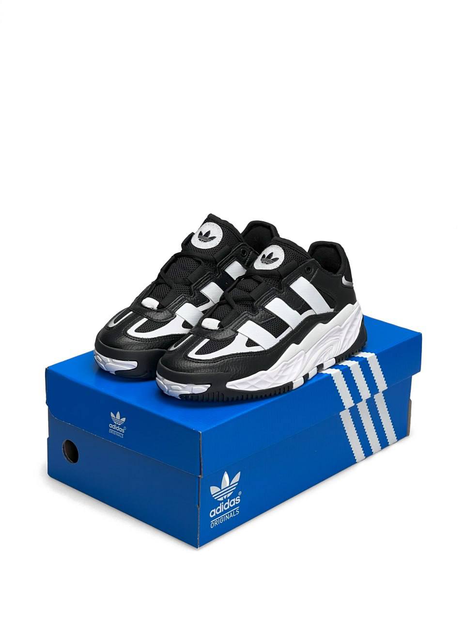 Adidas Niteball Black White Leather