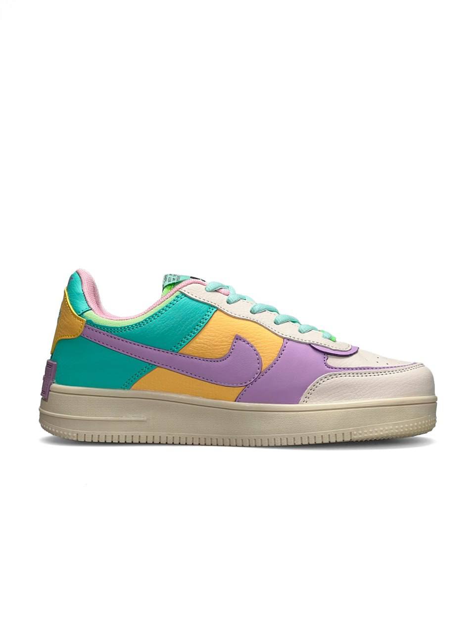 Nike Air Force 1 Shadow Turquoise Yellow