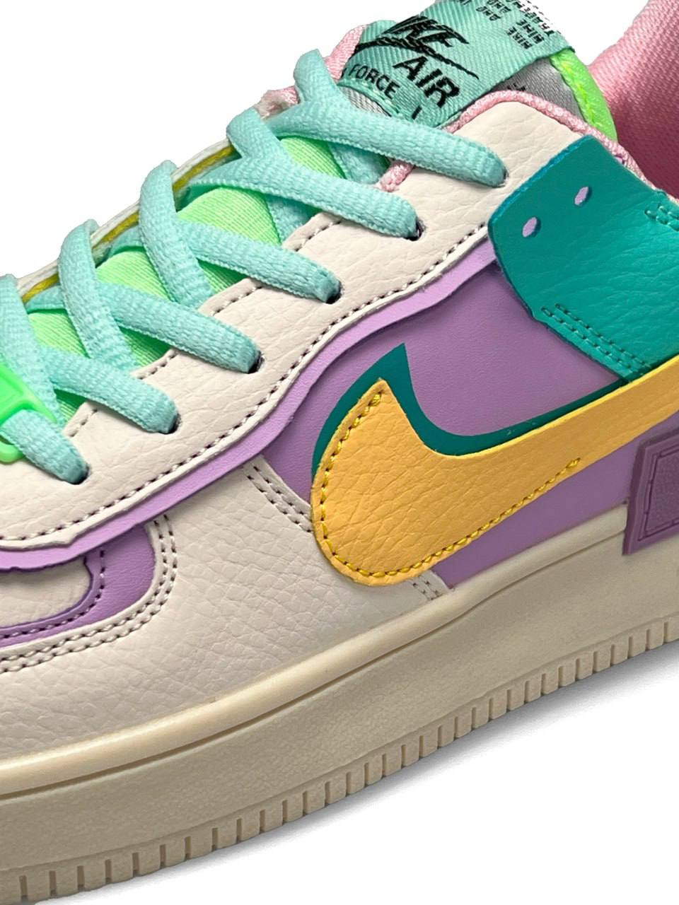 Nike Air Force 1 Shadow Turquoise Yellow