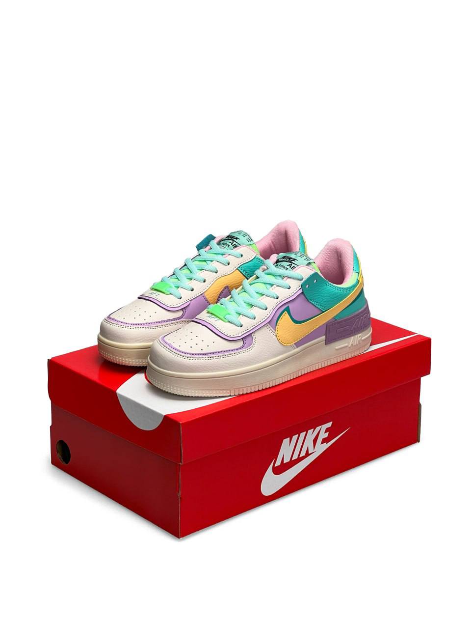 Nike Air Force 1 Shadow Turquoise Yellow