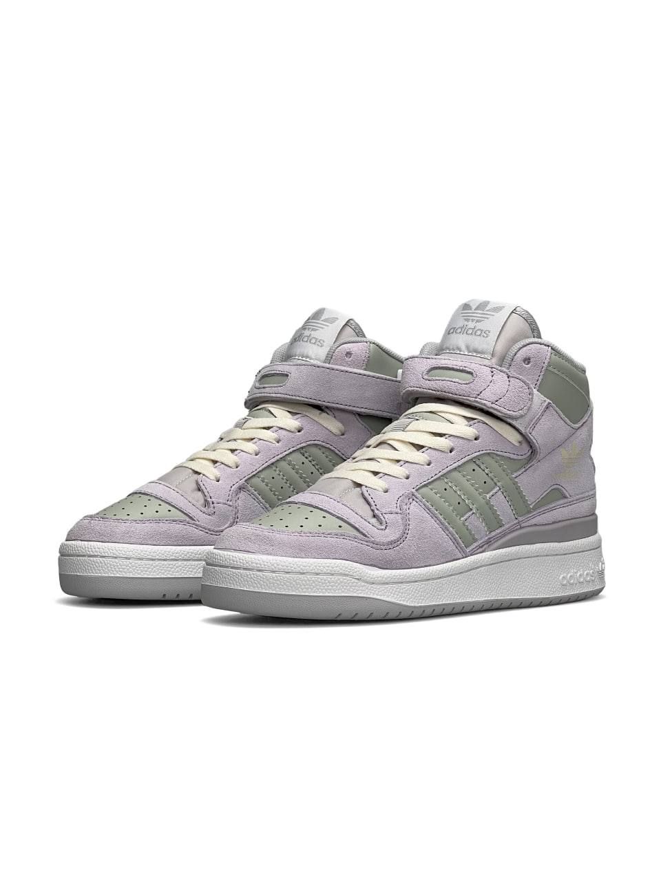 Adidas Forum Mid Grey Suede Olive