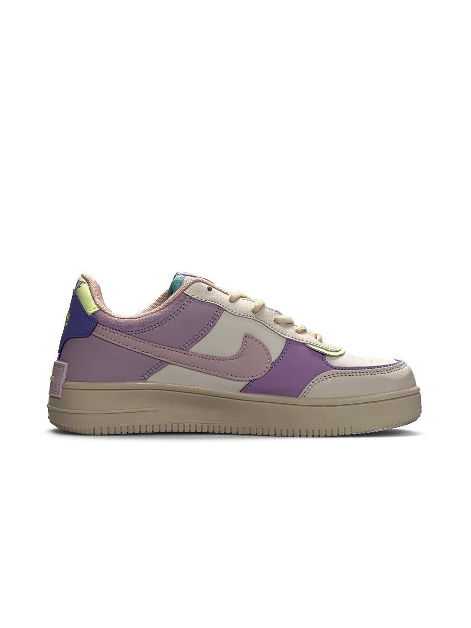 Nike Air Force 1 Shadow Beige Violet
