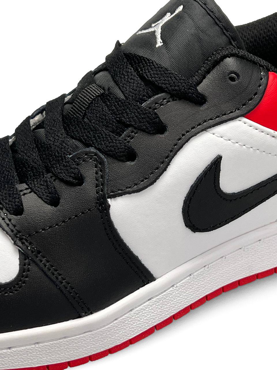 Nike Air Jordan 1 Low Black White Red