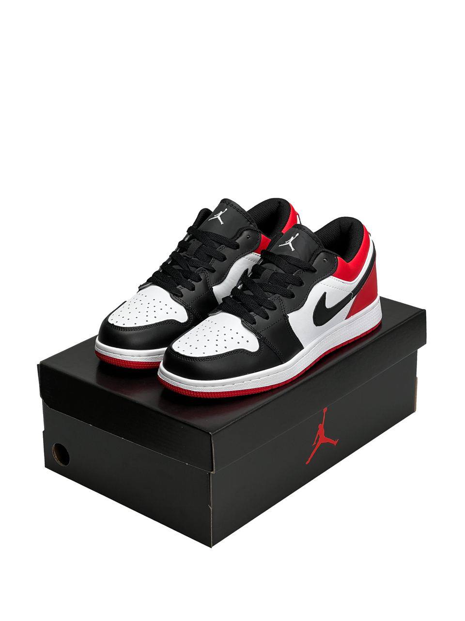 Nike Air Jordan 1 Low Black White Red