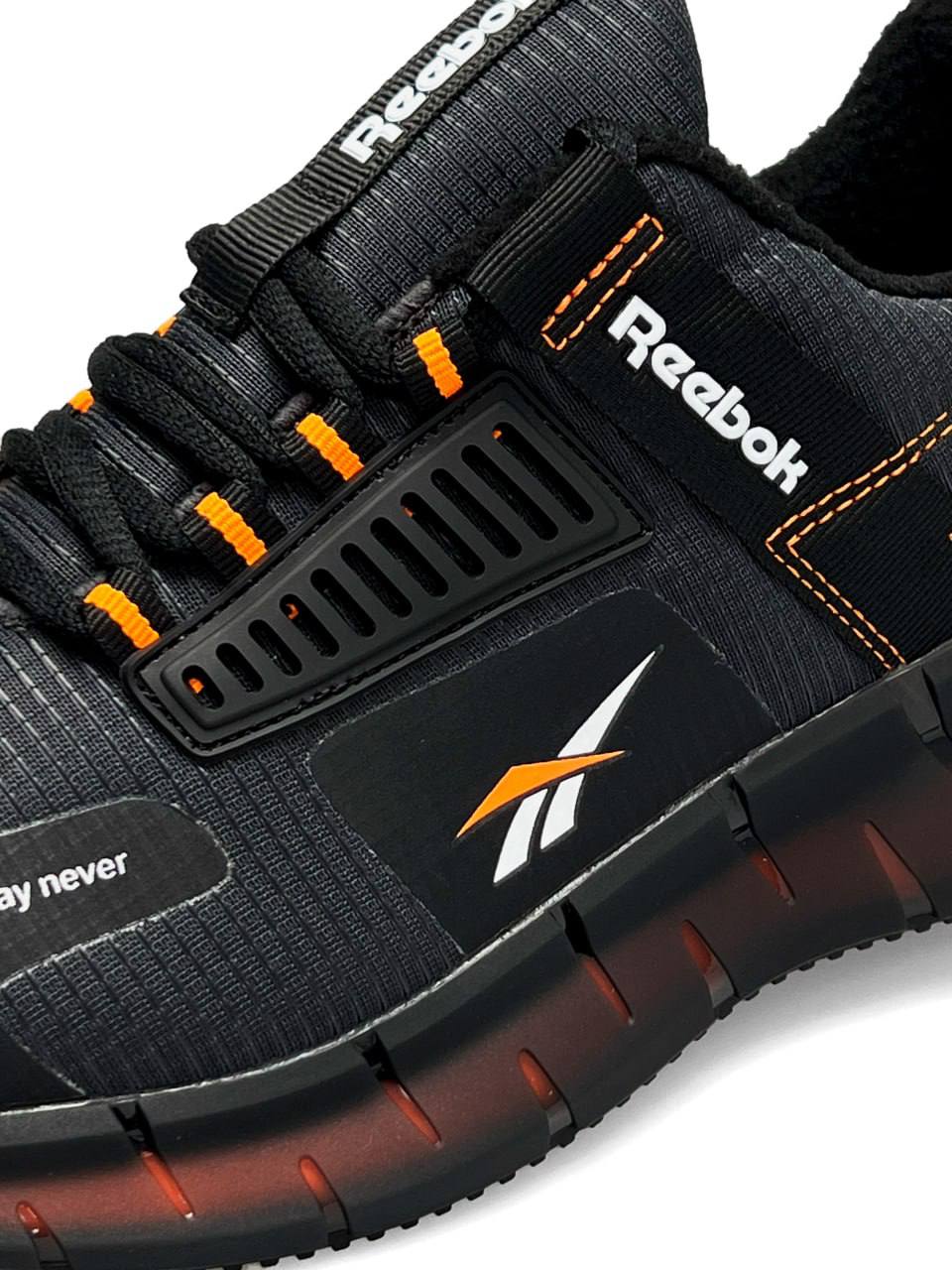 Reebok Zig Kinetica Fleece Dark Grey Orange