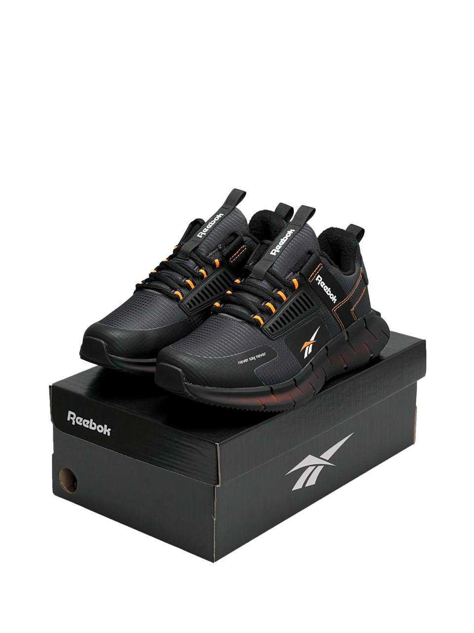 Reebok Zig Kinetica Fleece Dark Grey Orange