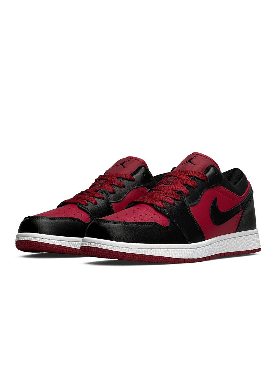 Nike Air Jordan 1 Low Black White Wine